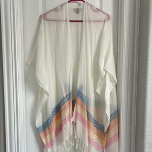 LOFT White Knit Top One Size